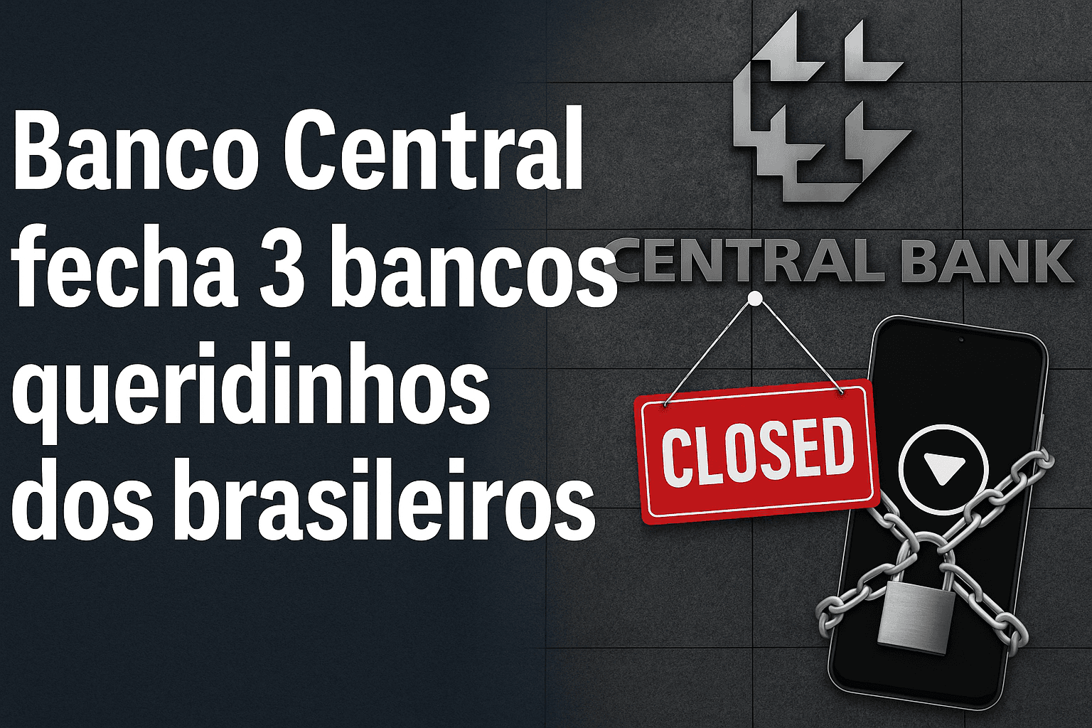 Banco Central fecha 3 bancos queridinhos dos brasileiros: impacto, riscos e futuro do setor financeiro