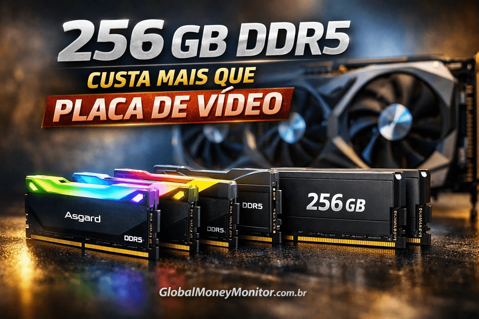Kit de RAM de 256 GB custa mais que placa de vídeo topo de linha e chama atenção do mercado