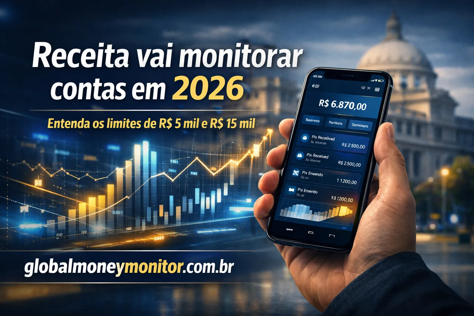 Receita amplia fiscalização financeira em 2026: veja quando suas movimentações passam a ser monitoradas