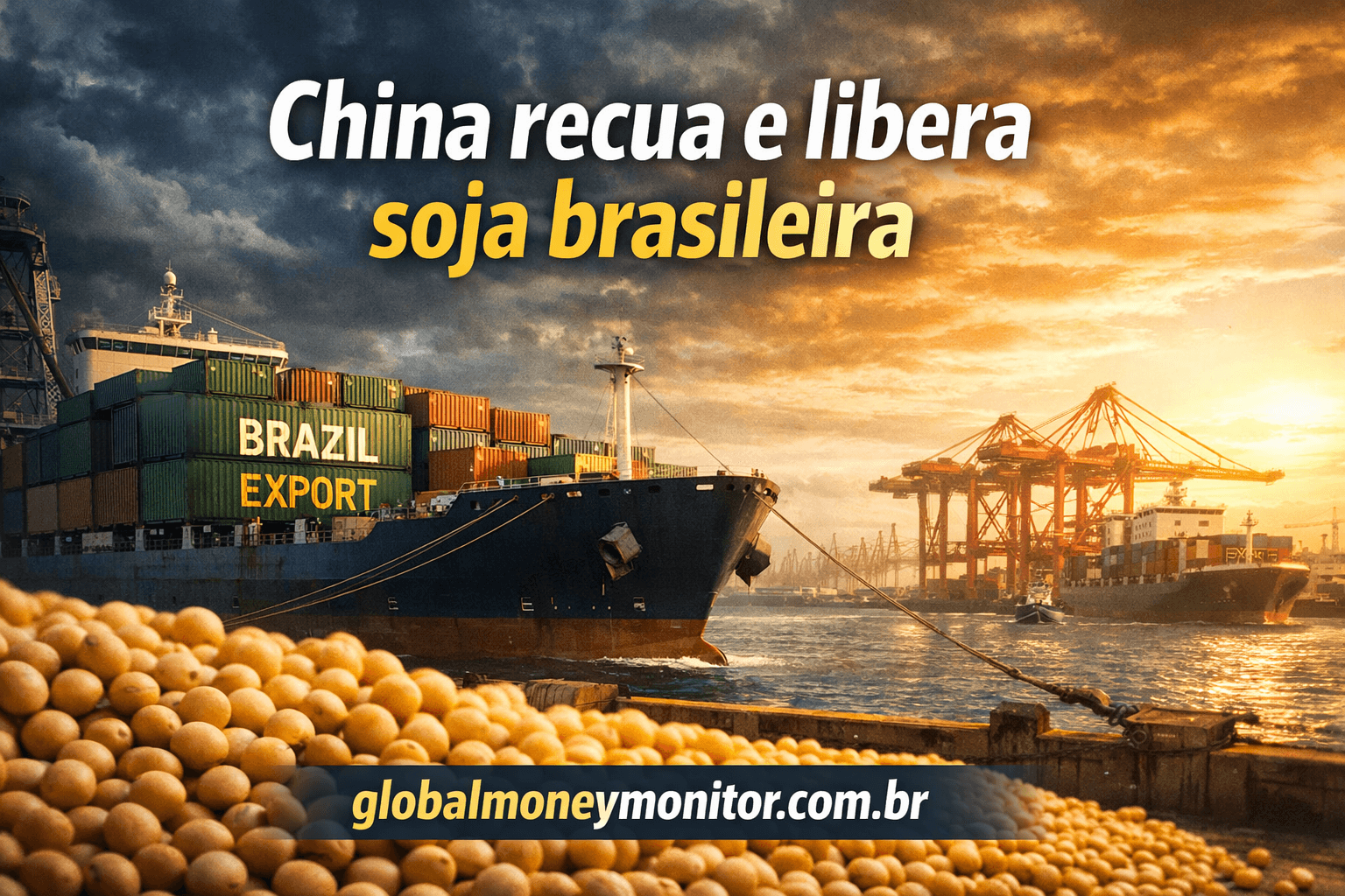 China recua em barreiras e destrava soja brasileira: entenda o impacto no mercado global
