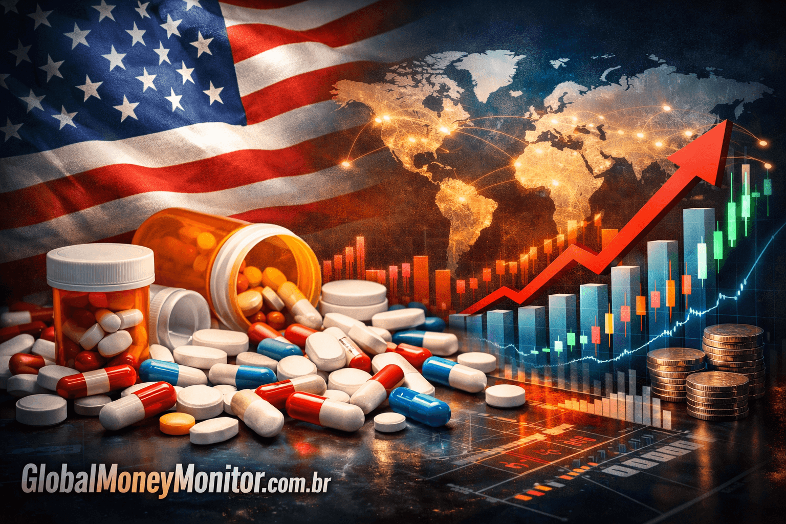 EUA elevam pressão global com tarifas de até 100% sobre medicamentos patenteados