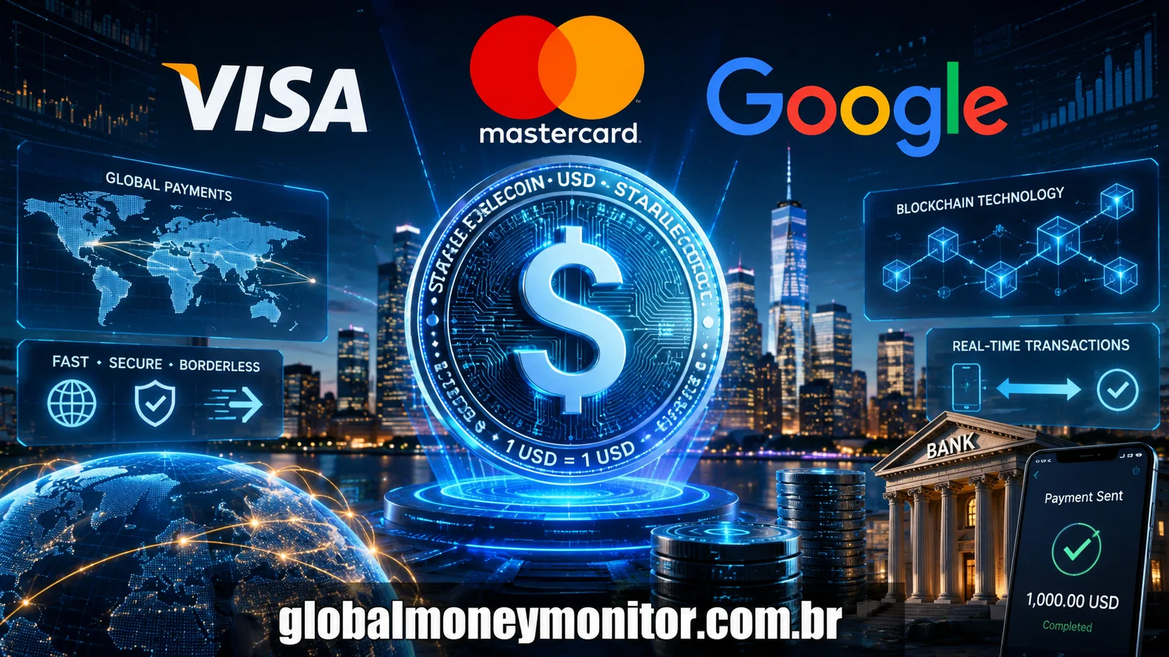 Why Visa, Mastercard and Google Are Building the Next Digital Dollar