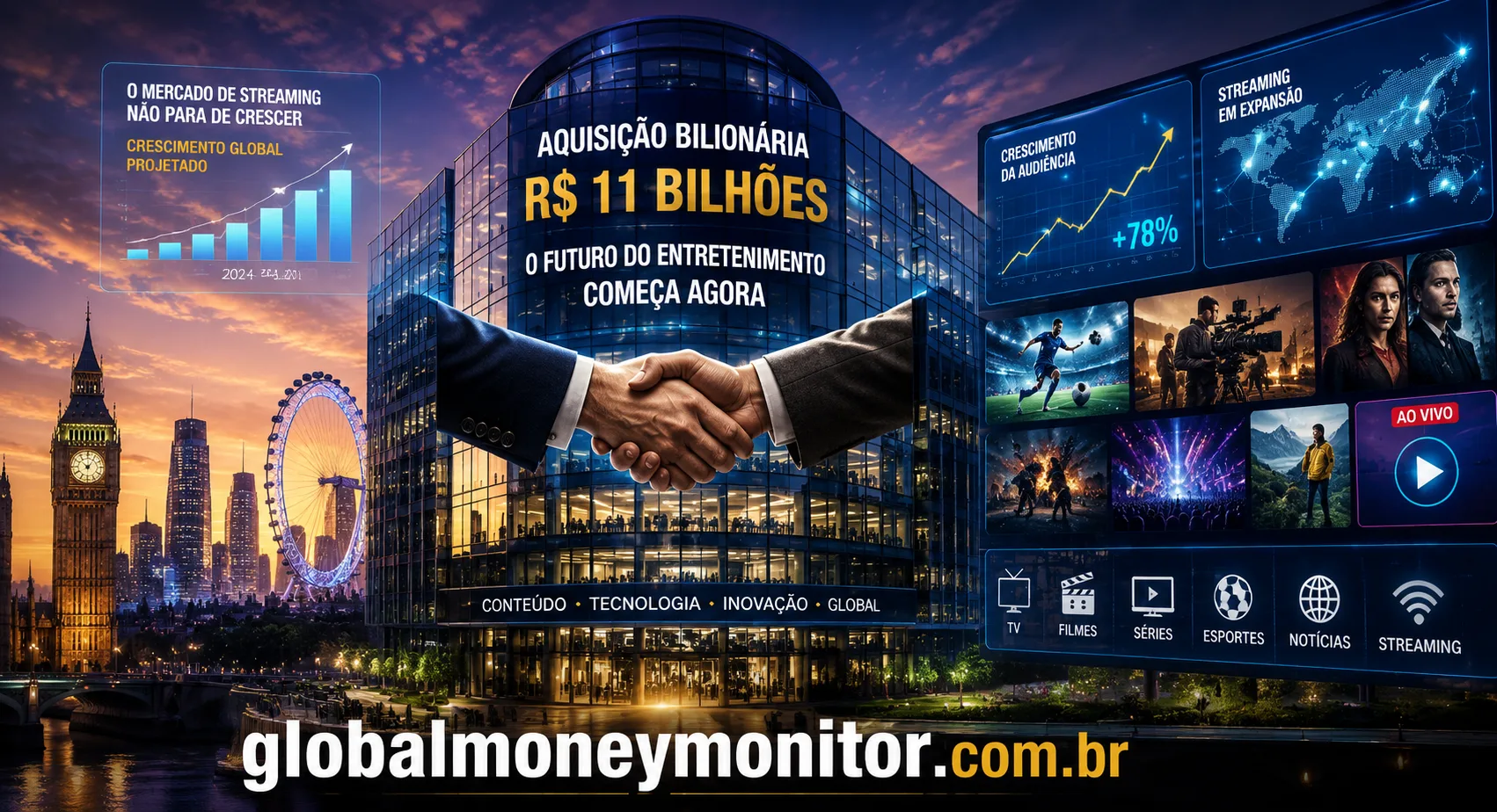 Sky aposta alto: compra bilionária da ITV pode transformar a disputa no streaming europeu