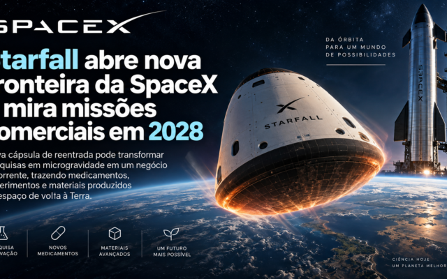 Starfall abre nova fronteira da SpaceX e mira missões comerciais em 2028