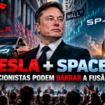 Fusão entre SpaceX e Tesla enfrenta desafio bilionário: acionistas podem decidir futuro das empresas