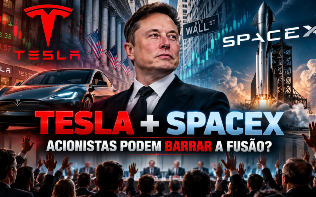 Fusão entre SpaceX e Tesla enfrenta desafio bilionário: acionistas podem decidir futuro das empresas