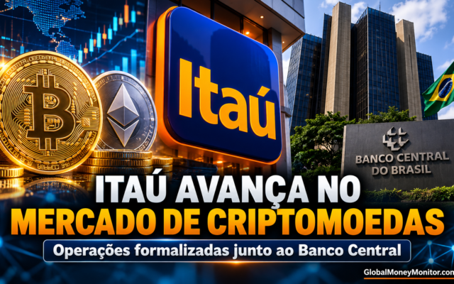 Itaú avança no mercado de criptomoedas e formaliza operações junto ao Banco Central